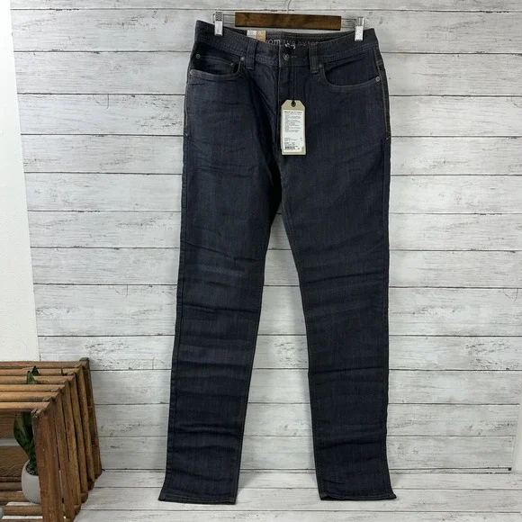 prAna Stretch Denim Pants Mens 31x36 Bridger Jeans Organic‎ Cotton Blue NWT